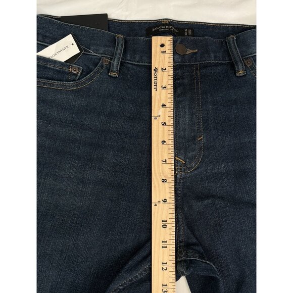 NWT Banana Republic Rapid Movement Denim Men’s 35x32 Straight Leg Stretch - Picture 10 of 12